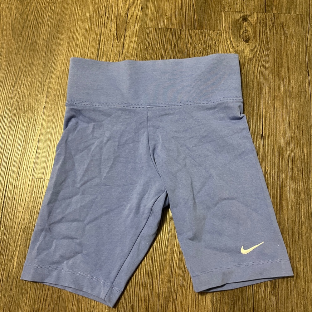 Nike Purple Athletic Leggings with White Swoosh